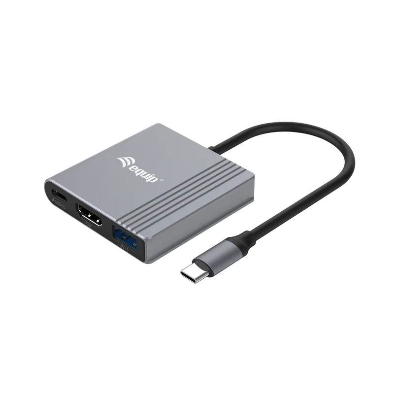 Equip Dock USB-C->HDMI.USB-A.100WPD 25cm gr