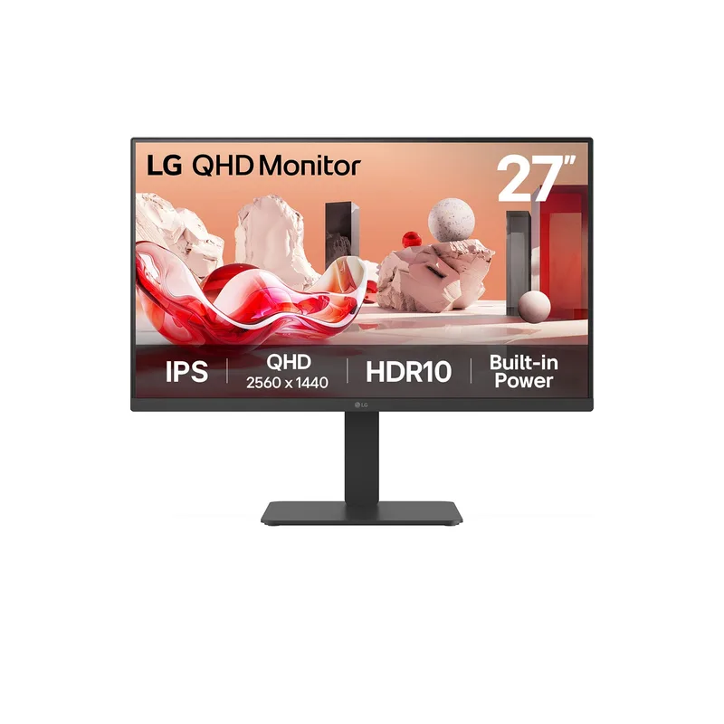 68,6cm/27" (2560x1440) LG 27BA54QB-B 16:9 IPS 5ms HDMI DisplayPort USB VESA Speaker HDR Black