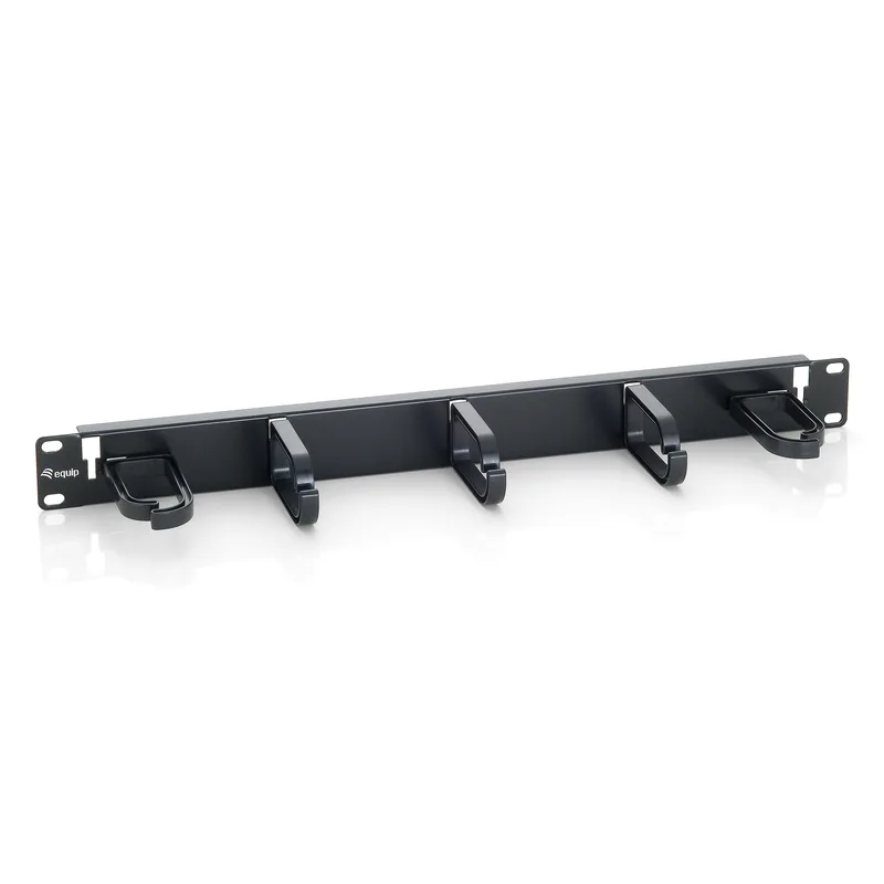 Equip Kabelmanagement Panel 19" 1HE Noir RAL 9005