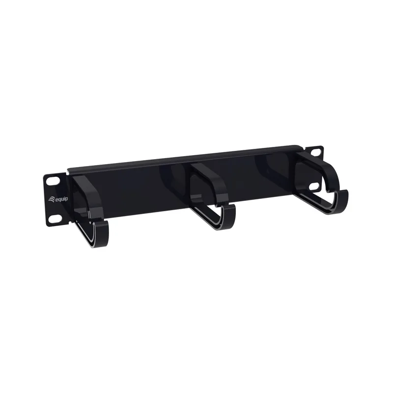 Equip Conduire le câble 10" 1HE 3x Bagues en plastique Noir