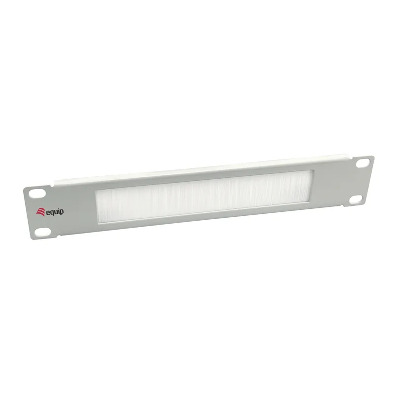 Equip Passerelle de câble 10" 1HE Panneau de brosse Gris