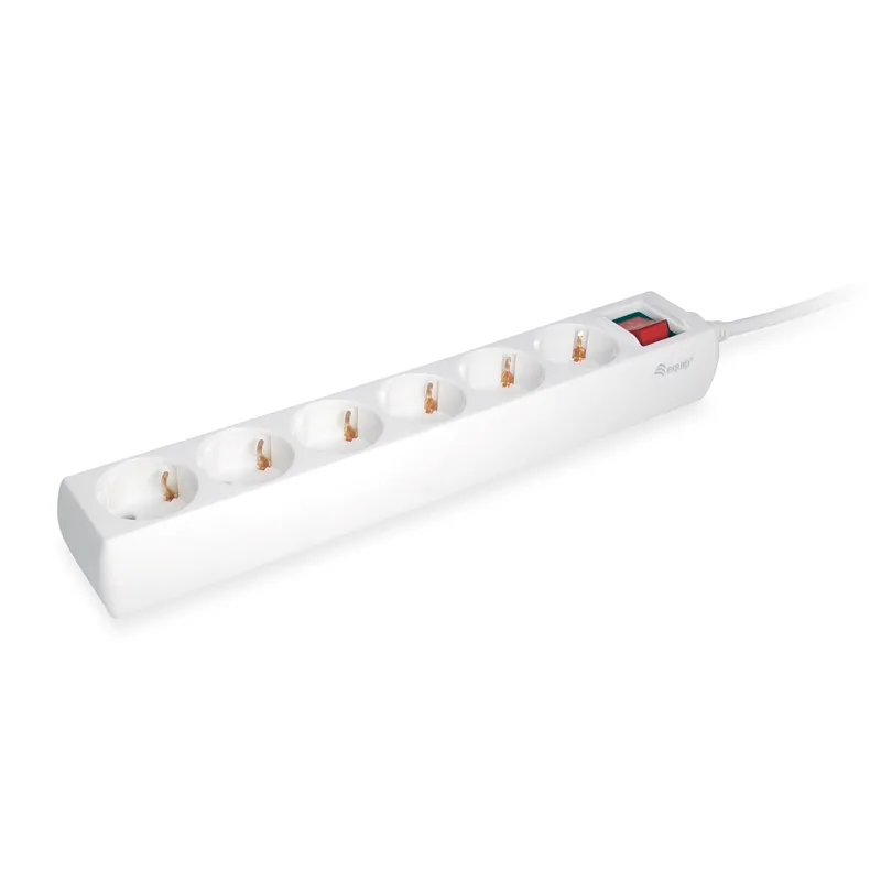 Equip Multiprise 6-fach Schuko 1.5m Câble avec interrupteur