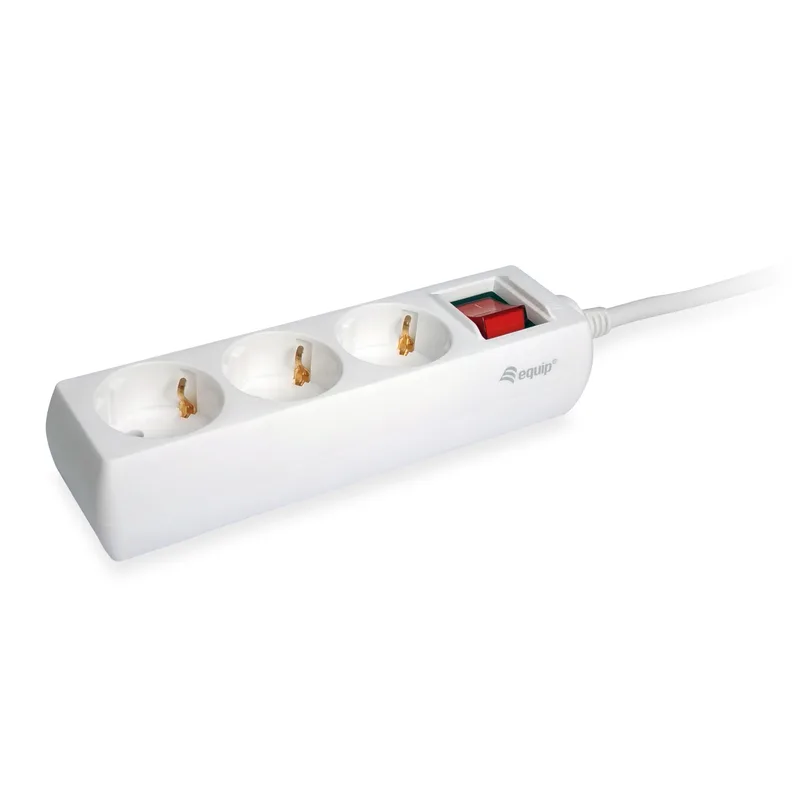Equip Multiprise 3-fach Schuko 1.5m Câble avec interrupteur