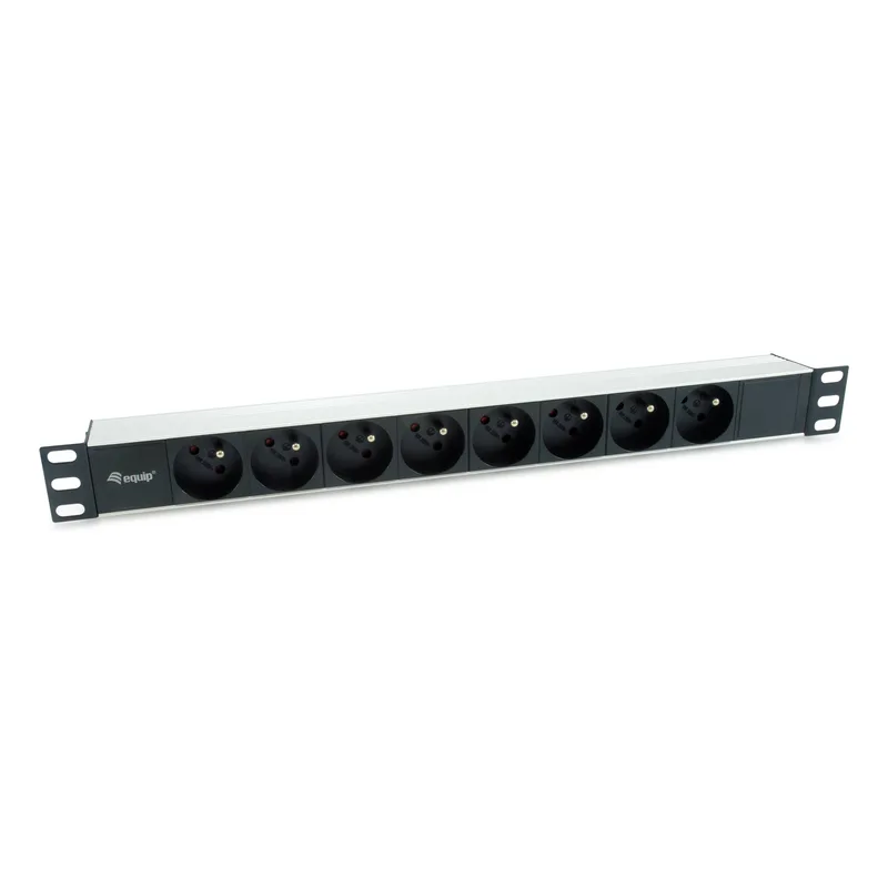 Equip Multiprise 19"(1HE)8fach CEE7/7 1.8m Kabl.(Fr)si