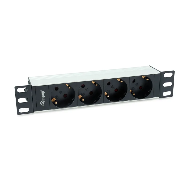 Equip Multiprise 10"(1HE)4fach Schuko.CEE 1.5m.Kabl.si