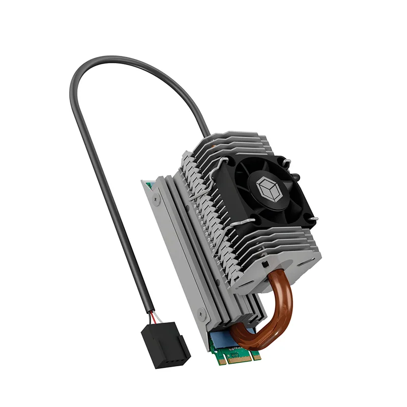 K Réfrigérateur IcyBox SSD M.2 pivotable