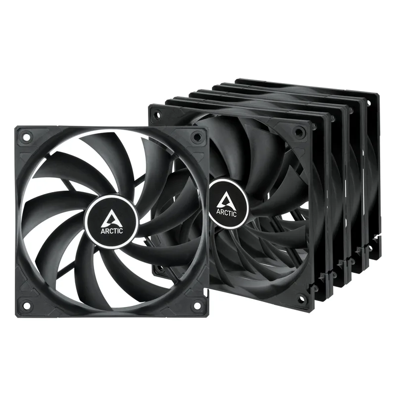 ARCTIC Ventilateur 120*120*25 F12 Value Pack black (5pcs)