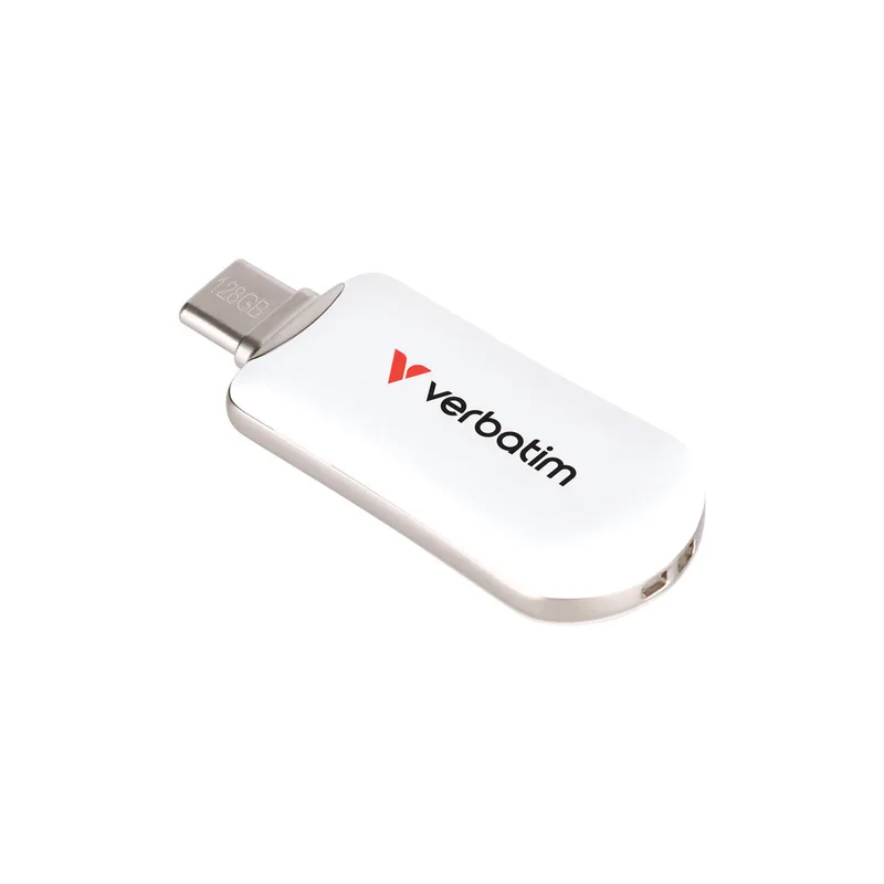 STICK Verbatim Plectra White 128GB USB-C Flash Drive 30229