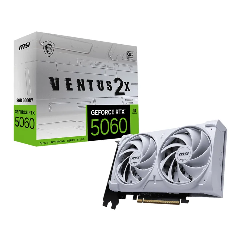 RTX 5060 8GB MSI VENTUS 2X OC GDDR7 WHITE