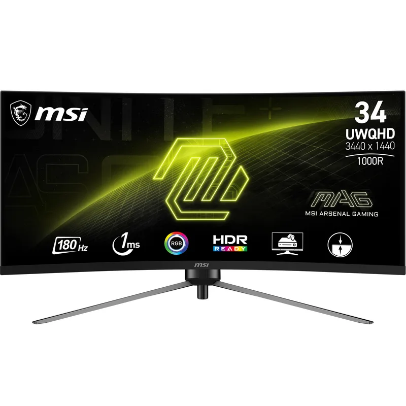 34"(86.4cm)TFT MSI MAG 345CQRDE UWQHD 180Hz Curved retail
