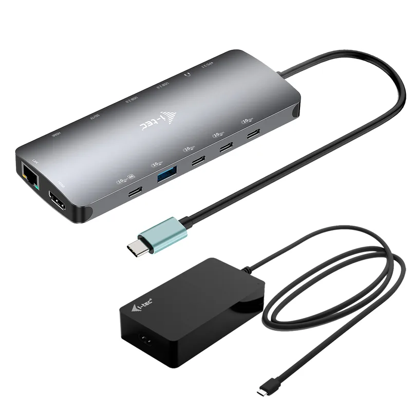 I-TEC USB-C Metal Nano 3x Display Docking Station 2x HDMI 1x USB-C video LAN Audio