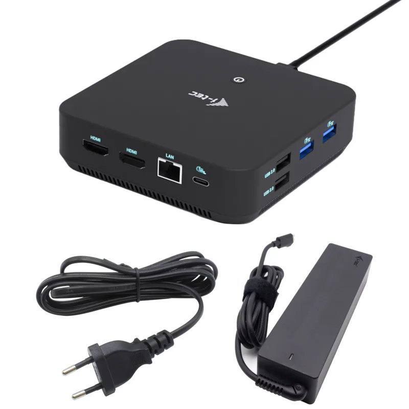 I-TEC USB-C DS 2 x HDMI 1x DP 1x GLAN 1x USB-C 3.2 3x USB-A 3.2 2x USB 2.0 1x 3.5mm Audio