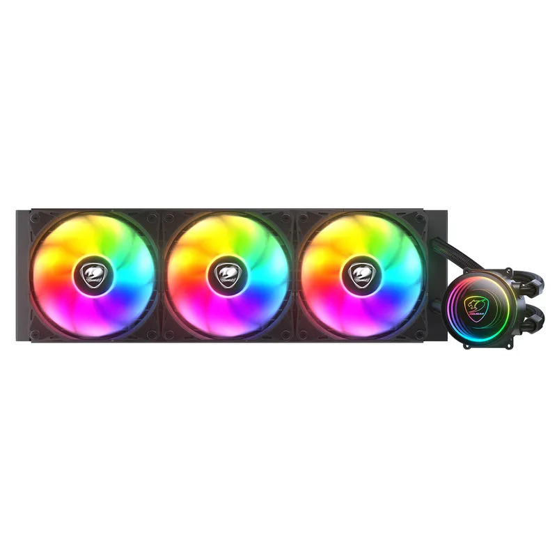 K COUGAR CPU Refroidissement de l'eau Poseidon Elite 360, ARGB, Noir
