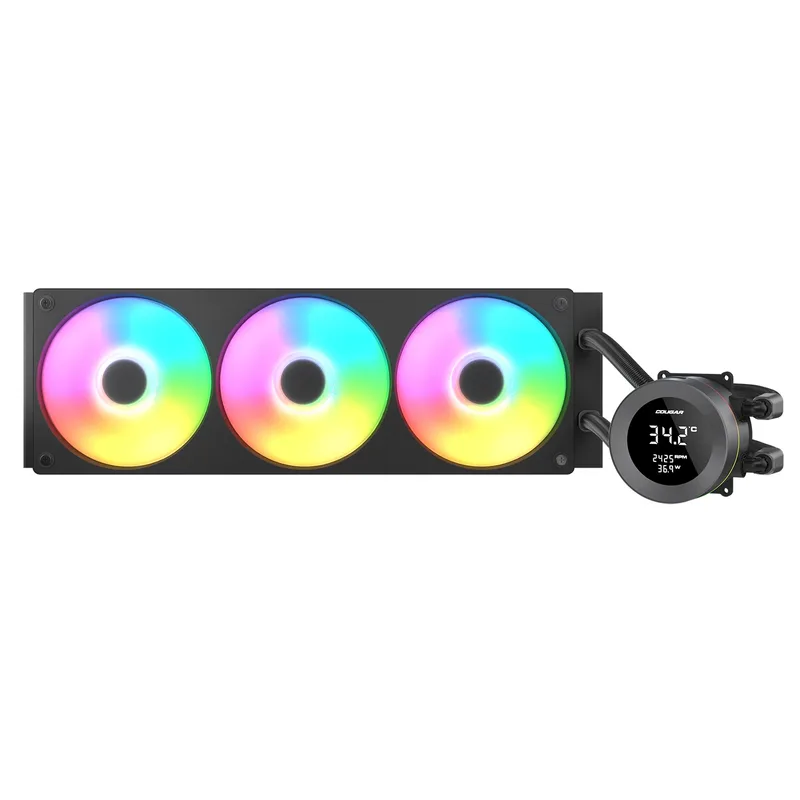 K COUGAR CPU Refroidissement de l'eau Poseidon Vistek 360, ARGB, Noir