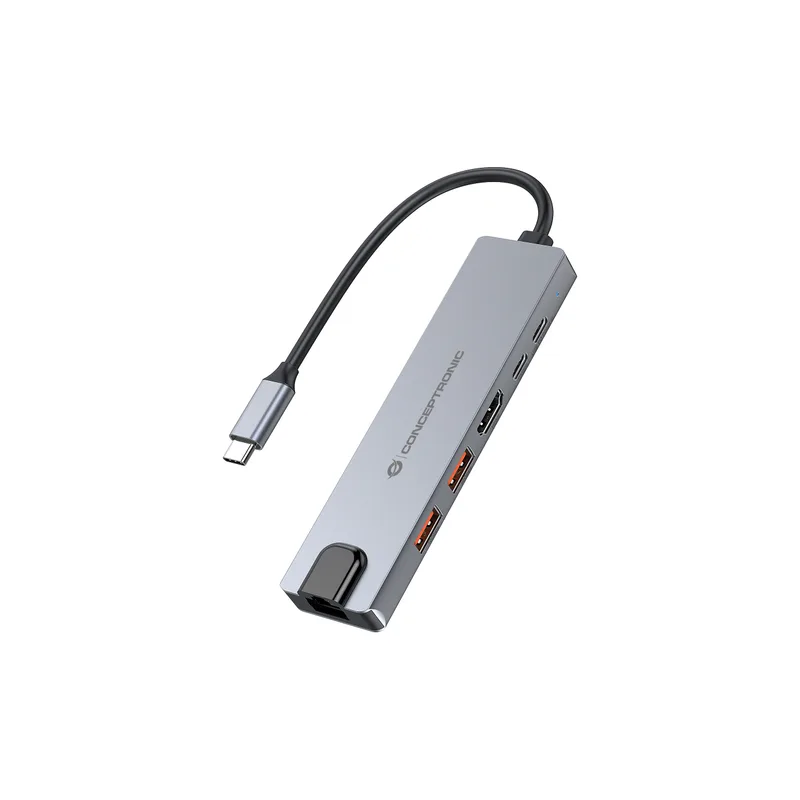CONCEPTRONIC 6-1 Dock USB-C->HDMI/2xUSB-A/USB-C/+ 25cm si