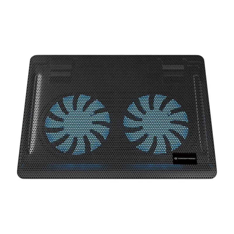 CONCEPTRONIC 2-Fan USB-A2.0 Kühlpad pour ordinateur portable 3Kg 15.6" sw