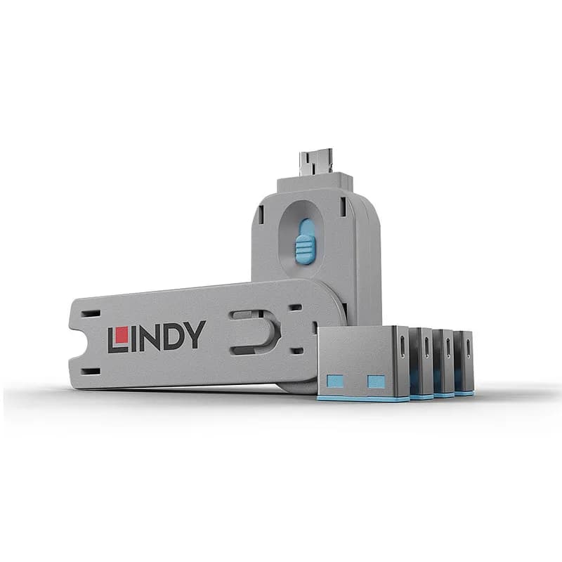 STICK LINDY USB Type A Serrures de porto 4xBlau avec clé