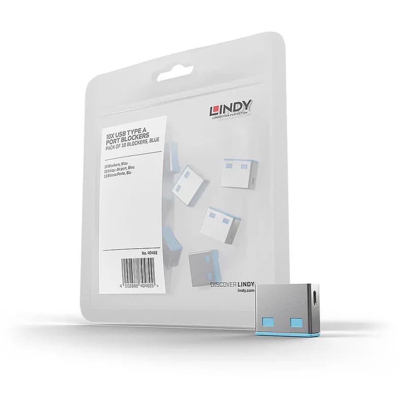 STICK LINDY USB Type A Portschlösser 10xBlau Extension pour 40452