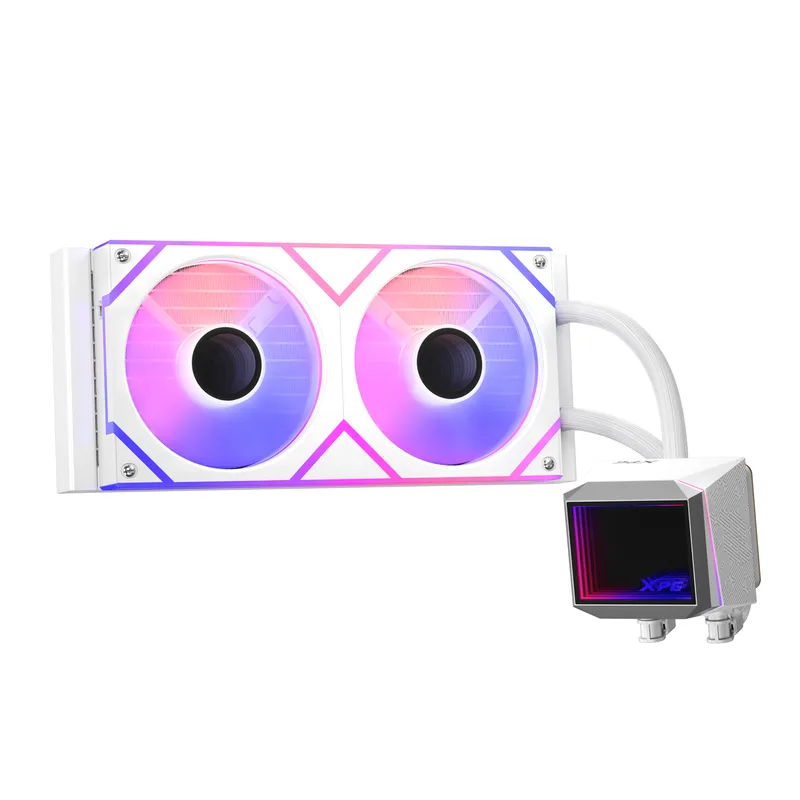 K COOLER XPG Levante II 240 AIO Refroidissement de l'eau 240mm Blanc ARGB