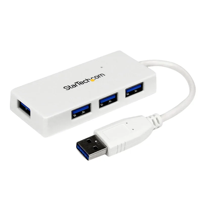 StarTech WHITE 4 PORT MINI USB 3.0 HUB