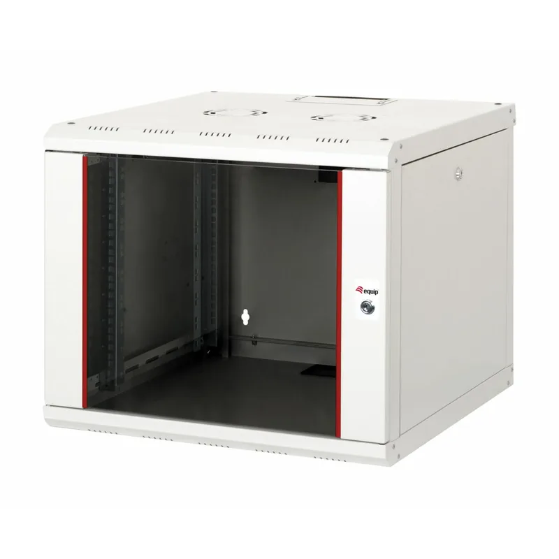 19" Armoire réseau Porte en verre PM 600x600mm 9HE Gris