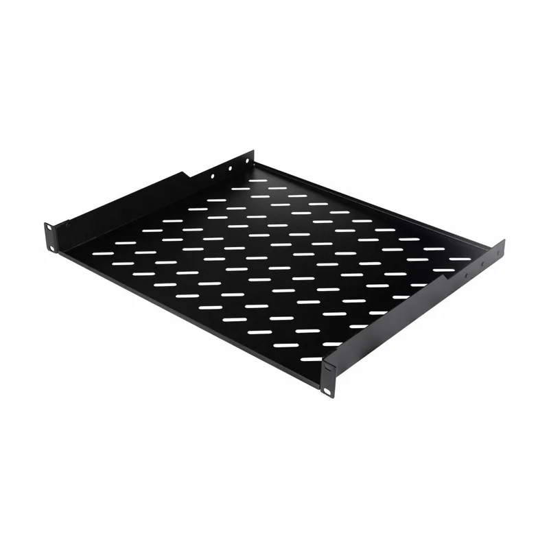 19" Sol fixe pour placards de serveurs 60cm 1U Noir