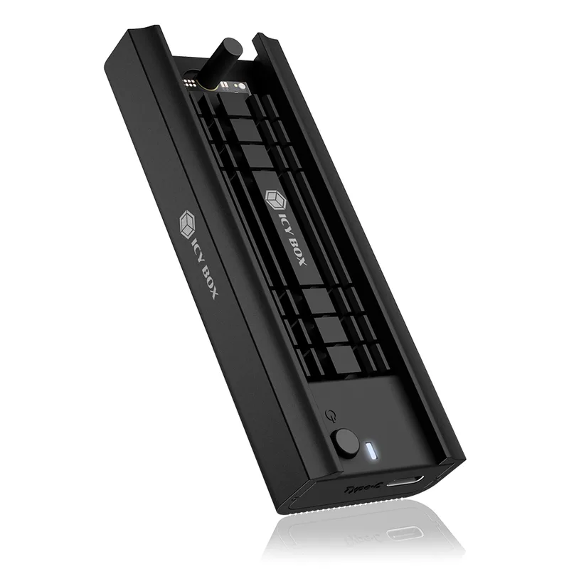 ICY BOX M.2 NVMe & SATA Docking, USB 3.2 Gen 2 Type-C®, Werkzeuglos, Aluminium, Noir