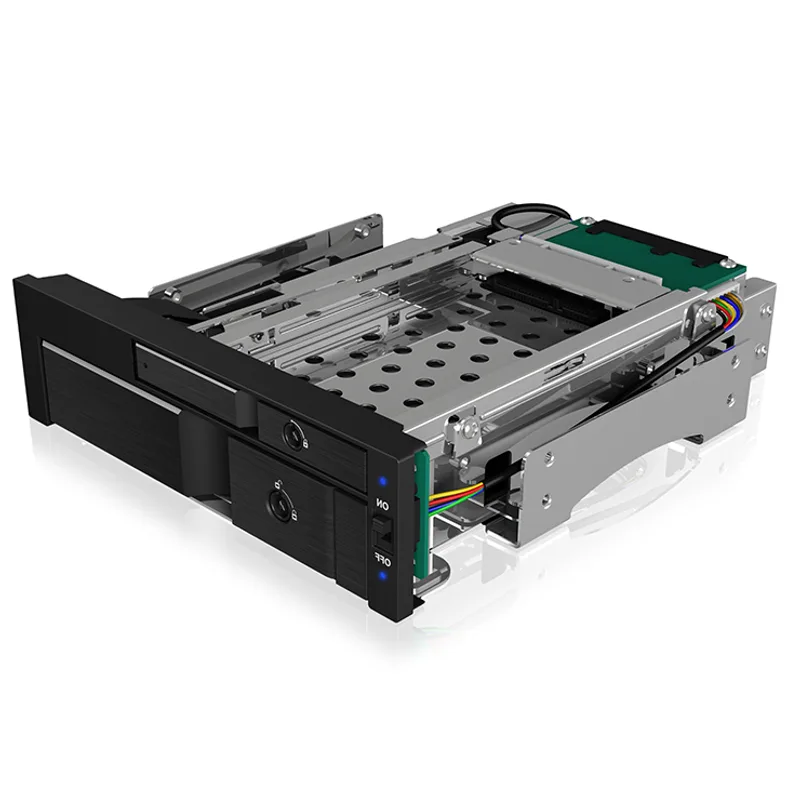 ICY BOX Cadre alternatif, 1x 2,5" + 1x 3,5" SATA/SAS zu 2xSATA Host, pour 5,25" Insertion