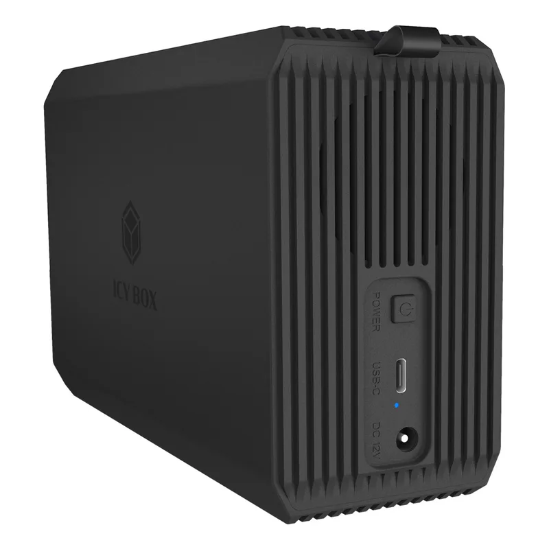 ICY BOX RAID-System, 2x 2,5"/3,5" SATA HDD, 1x USB 3.2 Gen 1 Host 5 Gbps, RAID 0,1, Large, Single
