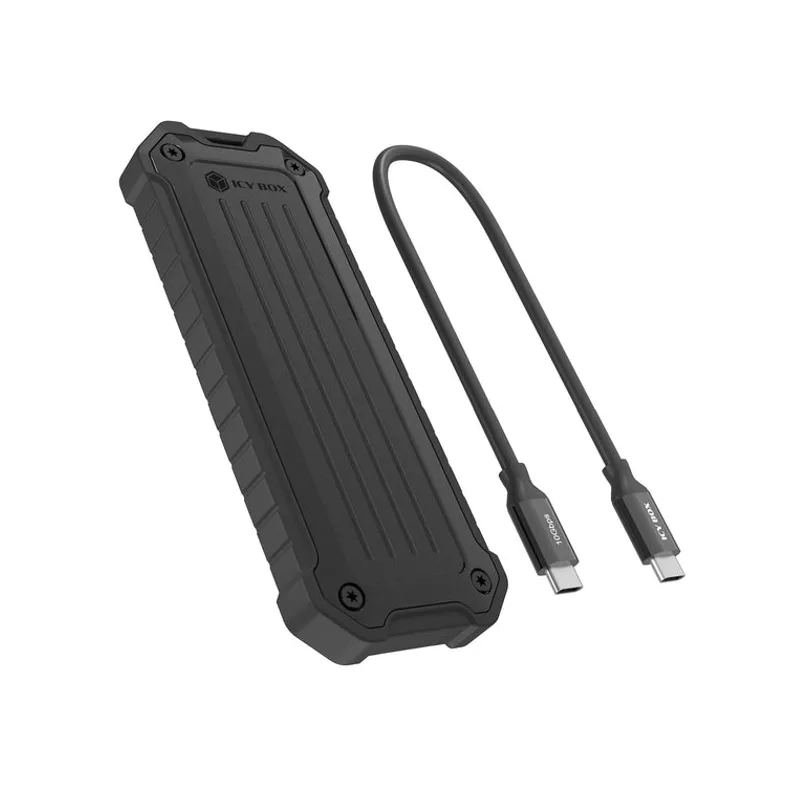 ICY BOX M.2 NVMe & SATA Boîtier, résistant aux poussières et aux chocs, USB 3.2 Gen 2, 10 Gbps