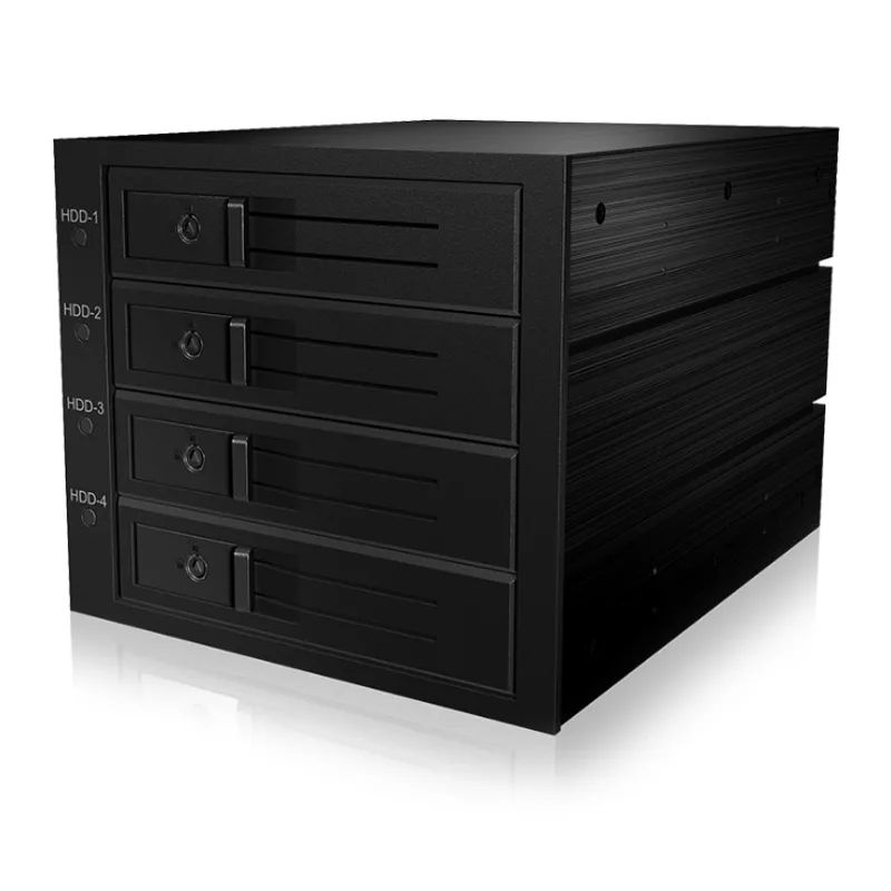 ICY BOX Backplane, 4x SAS/SATA 3,5" HDD in 3x 5,25" lägerlose, 1x Mini SAS HD