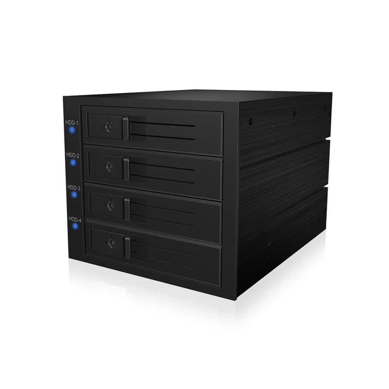 ICY BOX Backplane, 4x SAS/SATA 3,5" HDD in 3x 5,25," lagerlos, Easy Swap