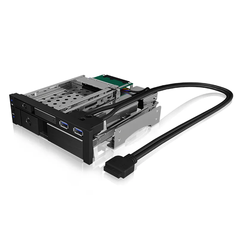 ICY BOX Cadre alternatif, 1x 2,5"+1x 3,5" SATA/SAS zu 2xSATA,pour 5,25" Inserge,