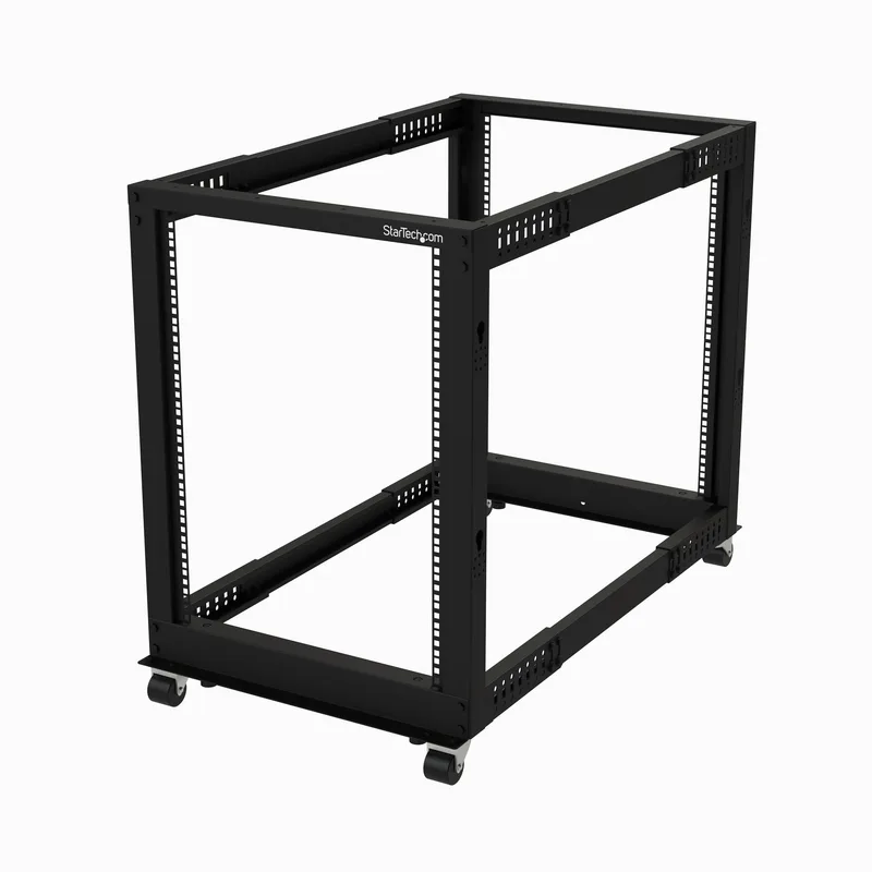 STARTECH.COM 48,26cm 19Zoll Armoire serveur - 15HE Structures de laboratoire - Bas réglables entre 56 et 102 cm - 544 kg Capacité avec roulette