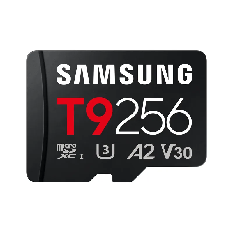 CARD SAMSUNG T9 microSD Carte mémoire 256GB jusqu'à 200 MB/s Lecture et 130 MB/s Lettre MB-MH256T/WW
