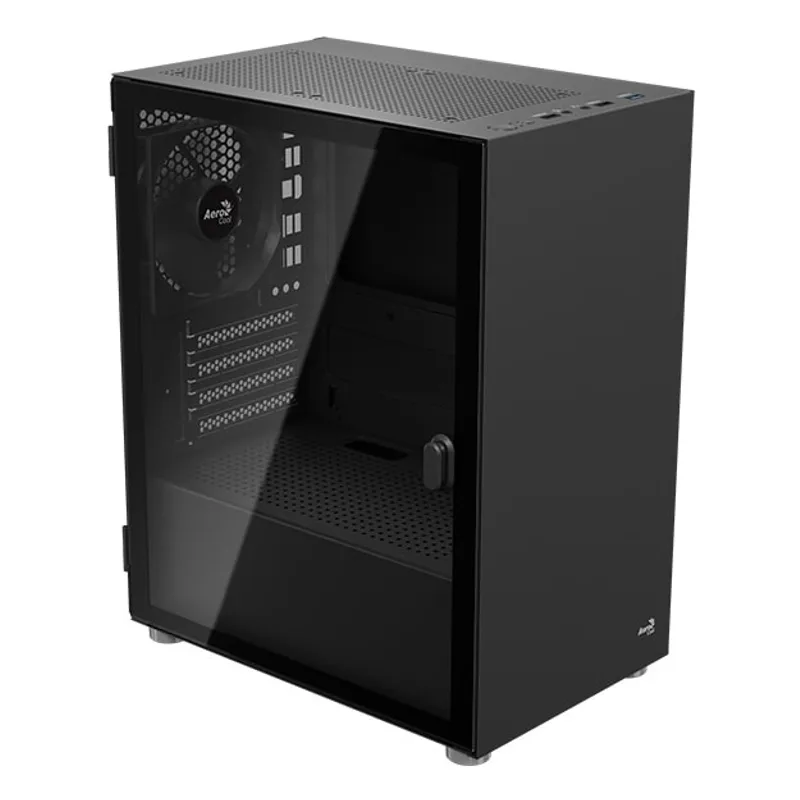 Mini Aerocool CS-111-G-BK-v1 (Noir, Tempered Glass)