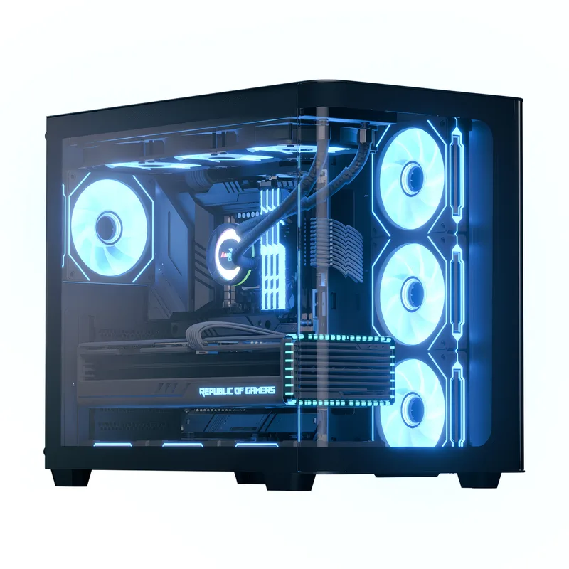 Midi Aerocool P500C-G-BK-v1 (Noir, Tempered Glass x 3)