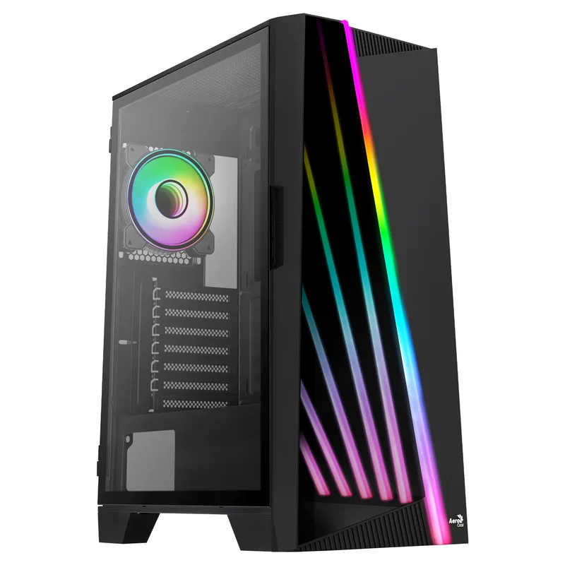 Midi AeroCool Mirage (Black/Win/RGB)mi.ATX/ATX/ITX