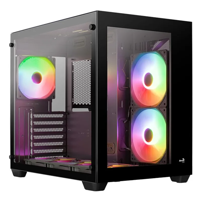 Midi AeroCool Dryft MicroATX/ATX/MiniITX ARGB (black)