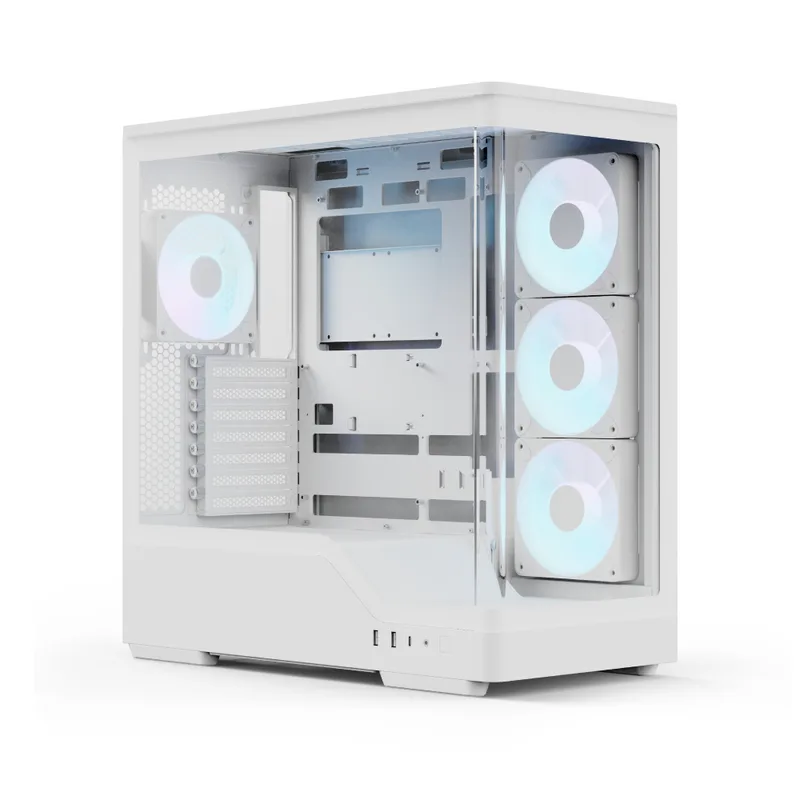 Midi Aerocool P500A-WT-v1 (Blanc, Tempered Glass x 2)