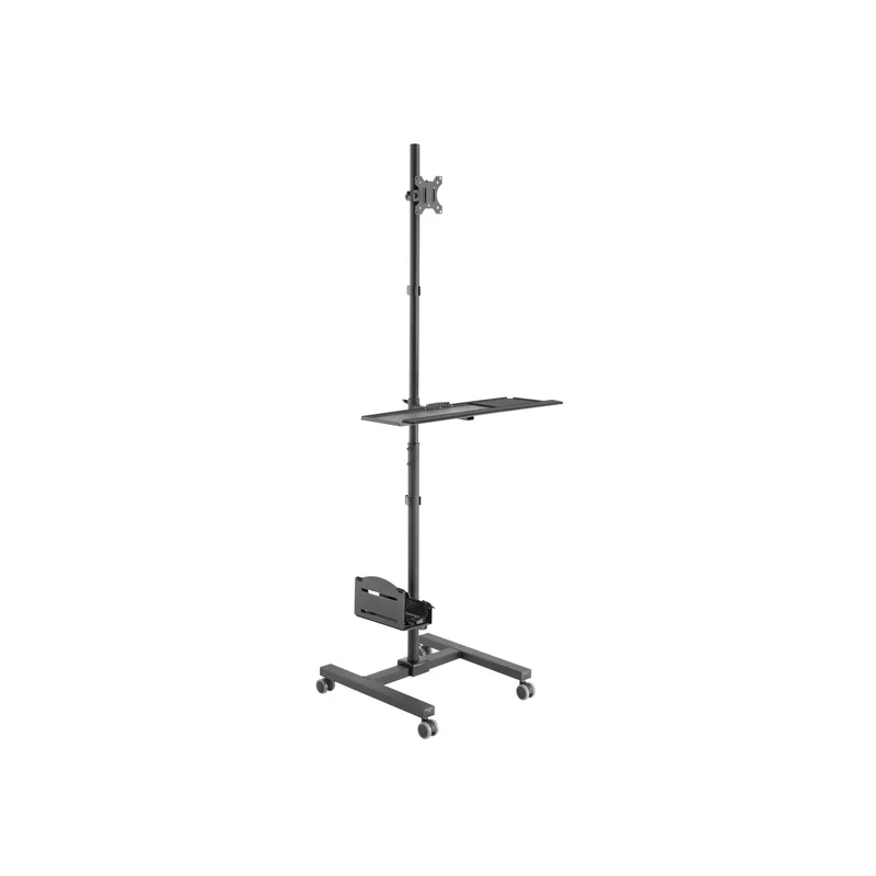 EQUIP 650171 Multimedia-Wagen Min. 43,2 cm (17") Max. 81,3 cm (32") Max. VESA 100 x 100 8 kg Noir