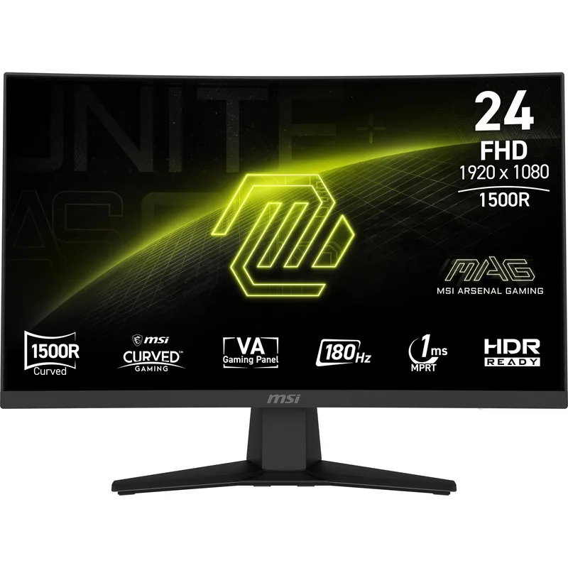 59,9 cm (23.6") 1920 x 1080 Pixel MSI 9S6-3BB31H-027 16:9 Full HD VA 1 180 Hz DisplayPort HDMI VESA