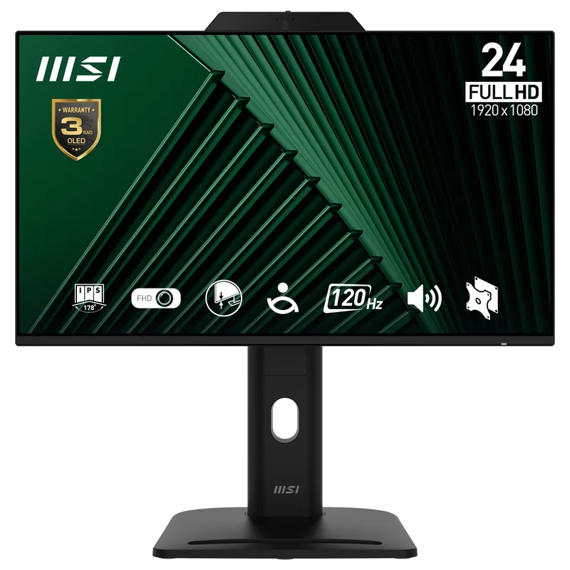 60,5 cm (23.8") 1920 x 1080 Pixel MSI 9S6-3PD89T-001 16:9 Full HD IPS 4 ms 120 Hz DisplayPort HDMI USB-Hub Pivot Height VESA Speaker