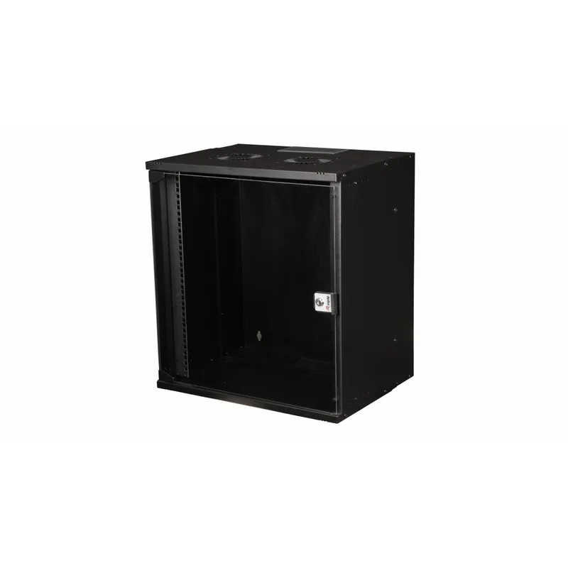 Equip 19" Boîtier mural Porte en verre ECO 540x400mm 12U Noir