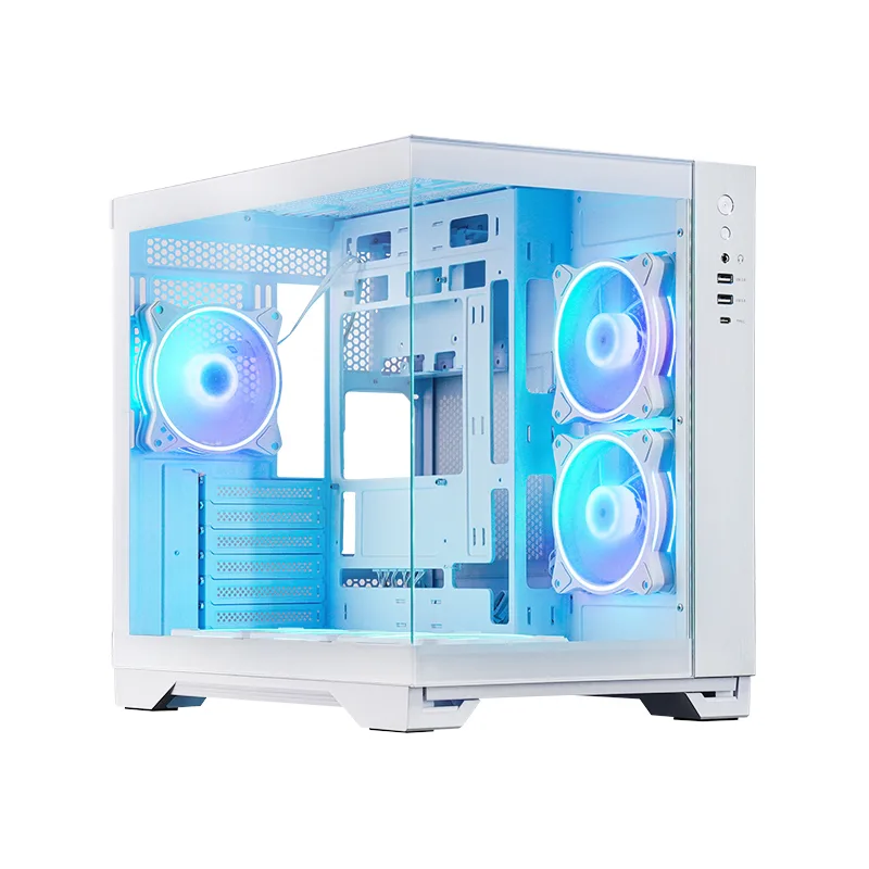 Chieftec Visio GM-30W-TG-OP (wei, Tempered Glass x 2)