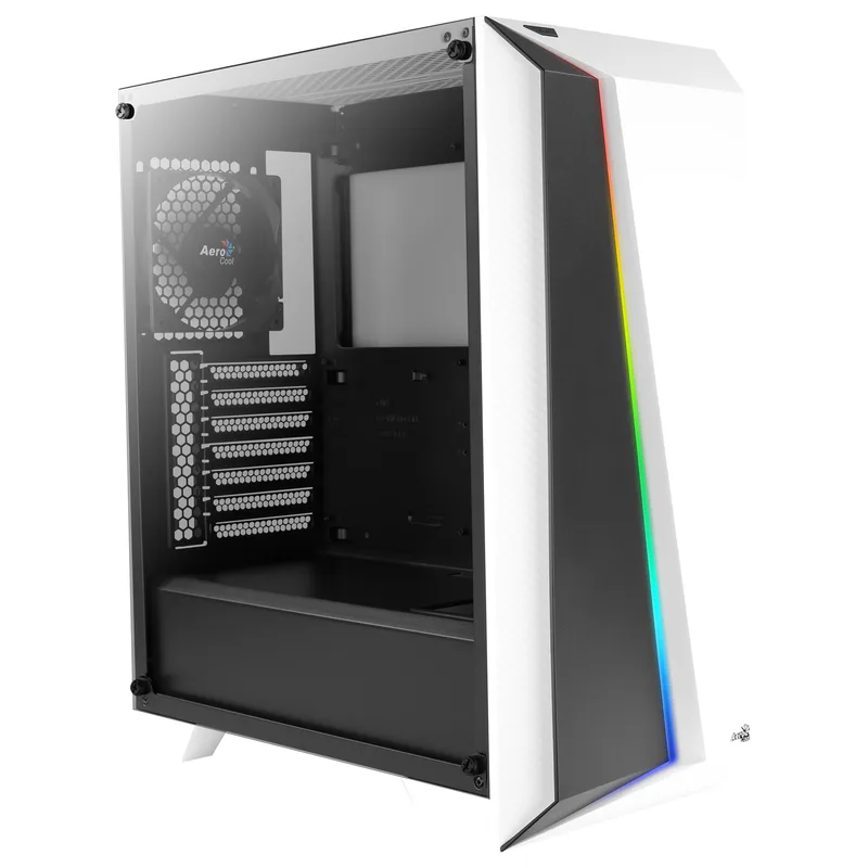 Aerocool Cylon Pro (wei/Noir, Tempered Glass)