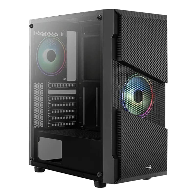 AeroCool Geh Midi Menace RGB/TG Black MicroATX/ATX/MiniITX