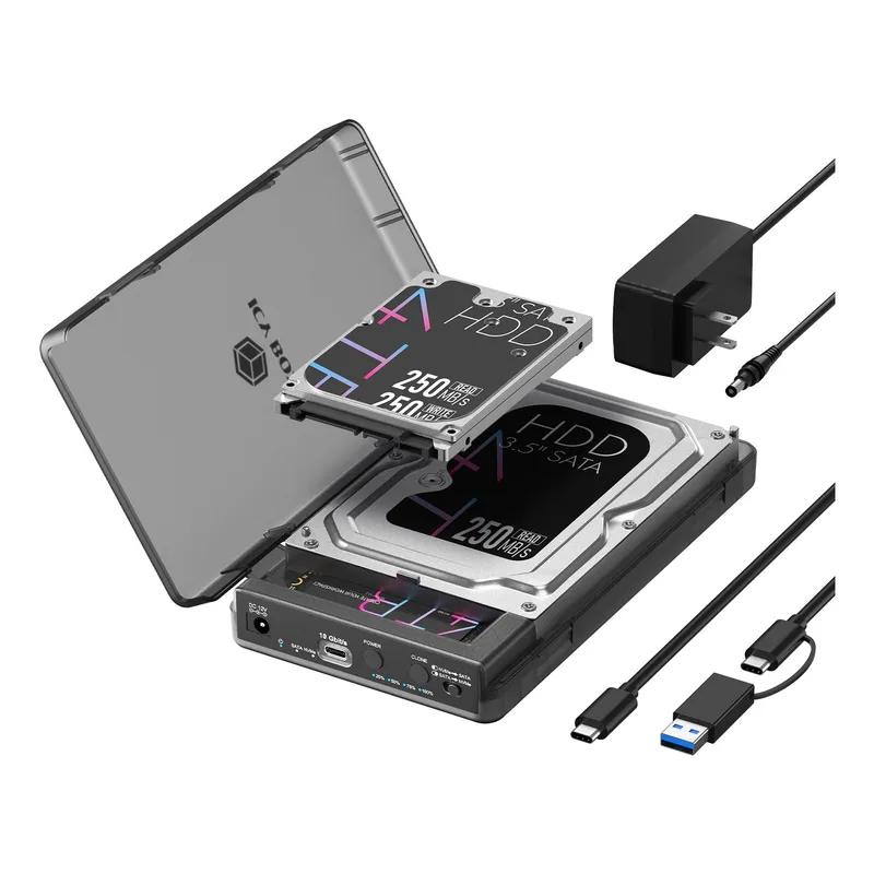 ICY Box Docking et Klon Station -> pour M.2 NVMe SSD et 2,5/3,5 SATA SSD/HDD