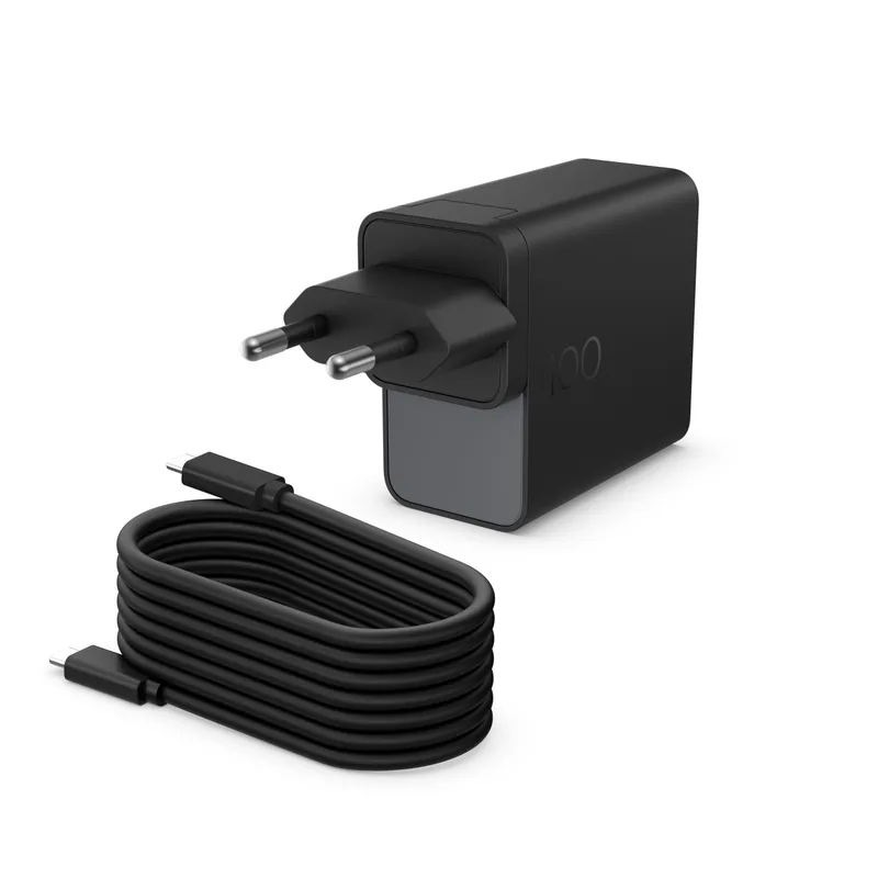 N HP GaN Wall Charger - USB-C Alimentation - Wechselstrom 115/230 V - 100 watt - Europa - Noir