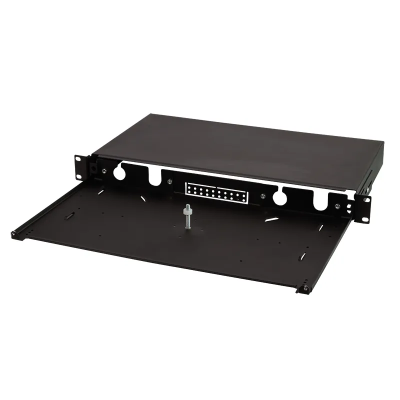 Logilink Fiber Optic Patch Panel 19"/1U, sliding type, black, unloaded